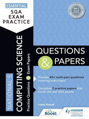 cover image of National 5 Computing Science Questions and Papers